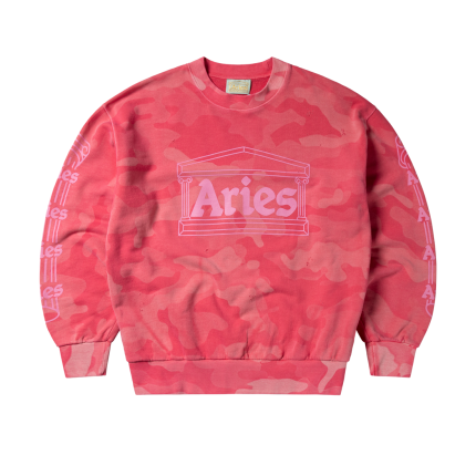 Aries Aged Column Camo Sweat