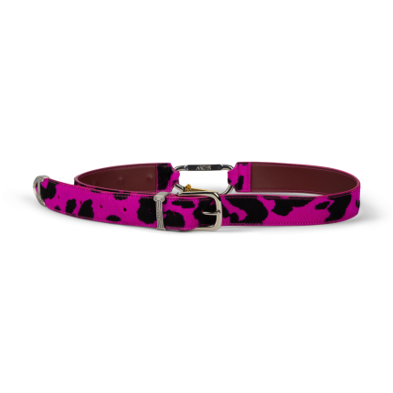Aries Cow Print Pony Mazzo Belt