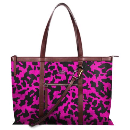 Aries Cow Print Pony Niner Shopper Bag