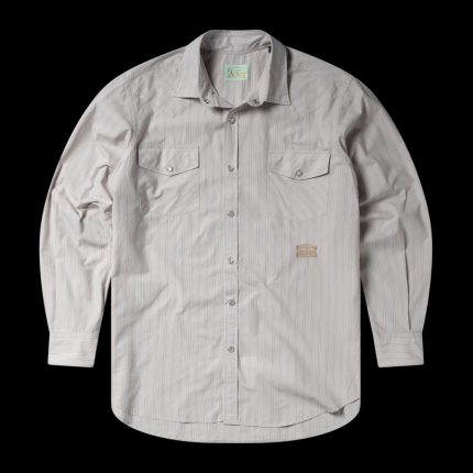 Aries Poplin Stripe Western Sweatshirt Beige