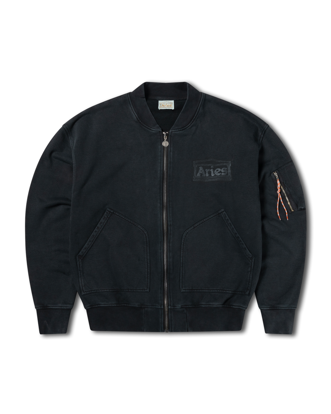 Aries Premium Faded Temple Bomber Aries Premium Faded Temple Bomber