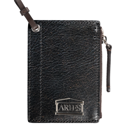 Aries Vintage Leather Card Holder